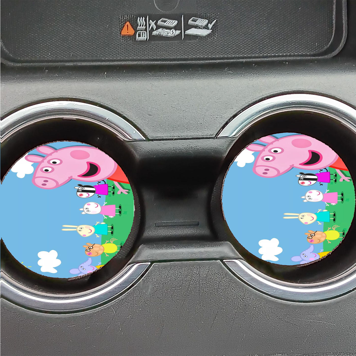 Peppa Pig Playing With Friends Car Coasters