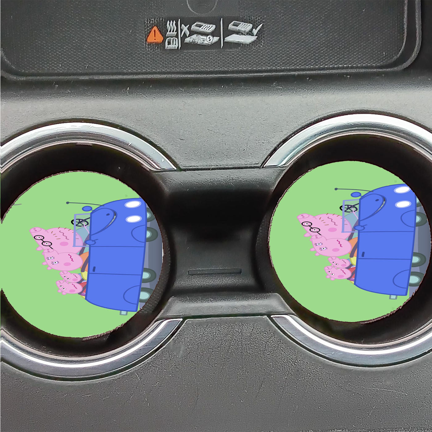 Peppa Pig The New Car Blue Color Car Coasters