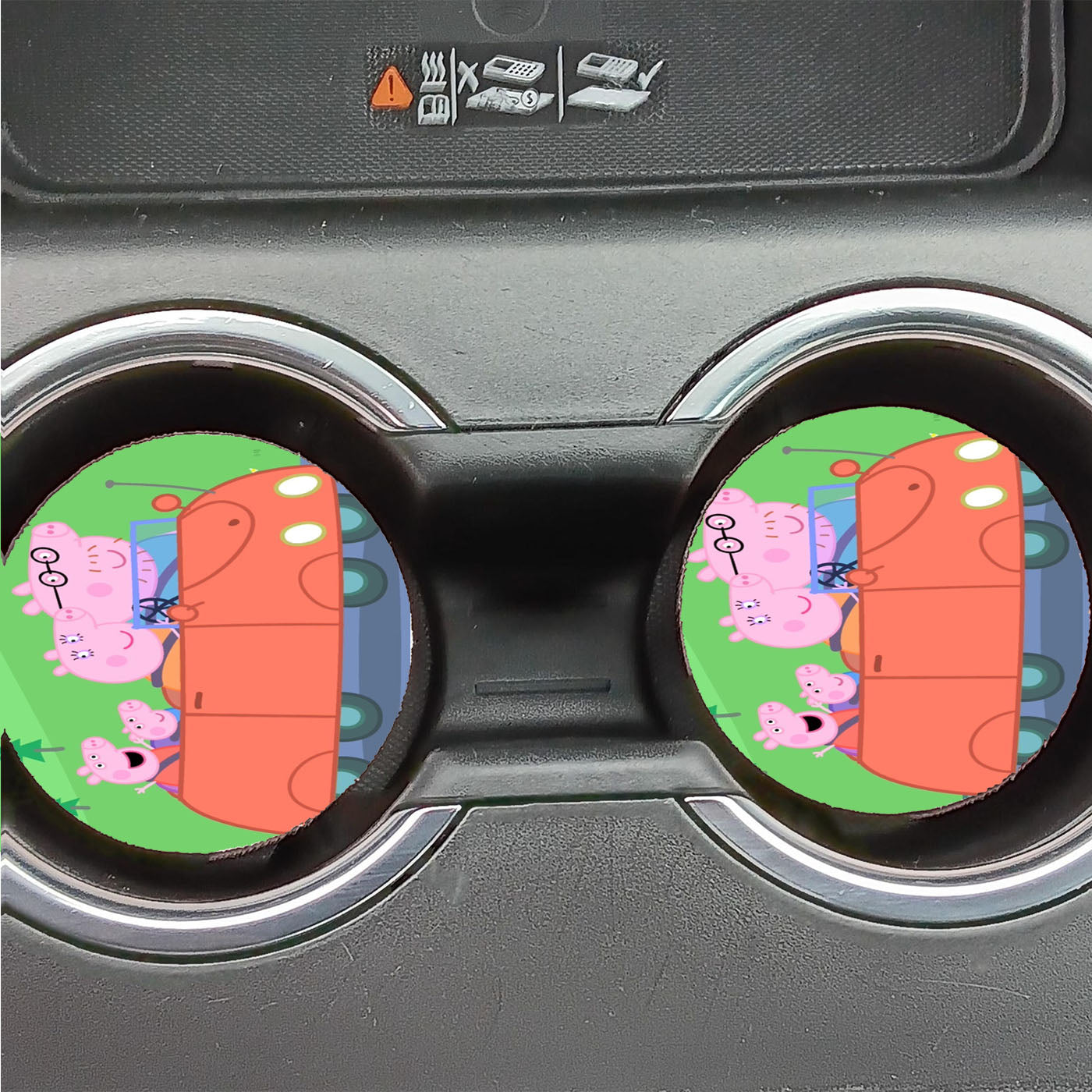 Peppa Pig The New Car Red Color Car Coasters