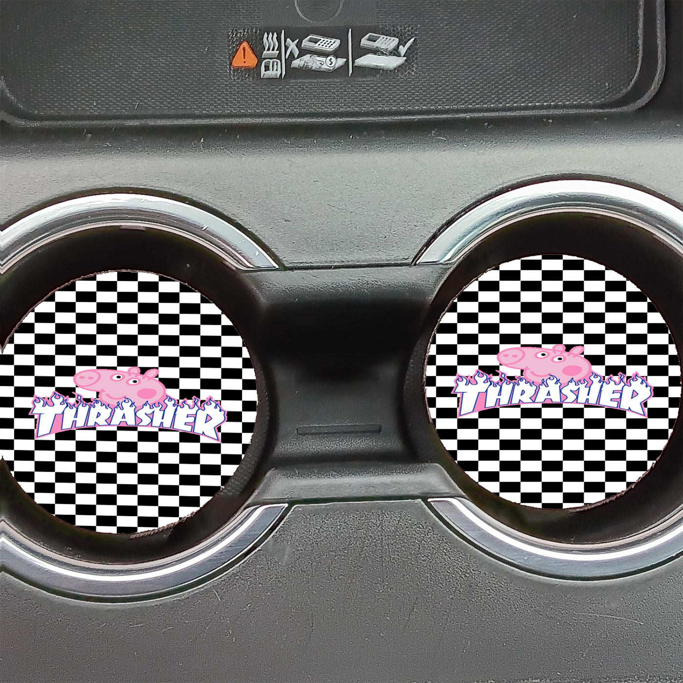 Peppa Thrasher Car Coasters