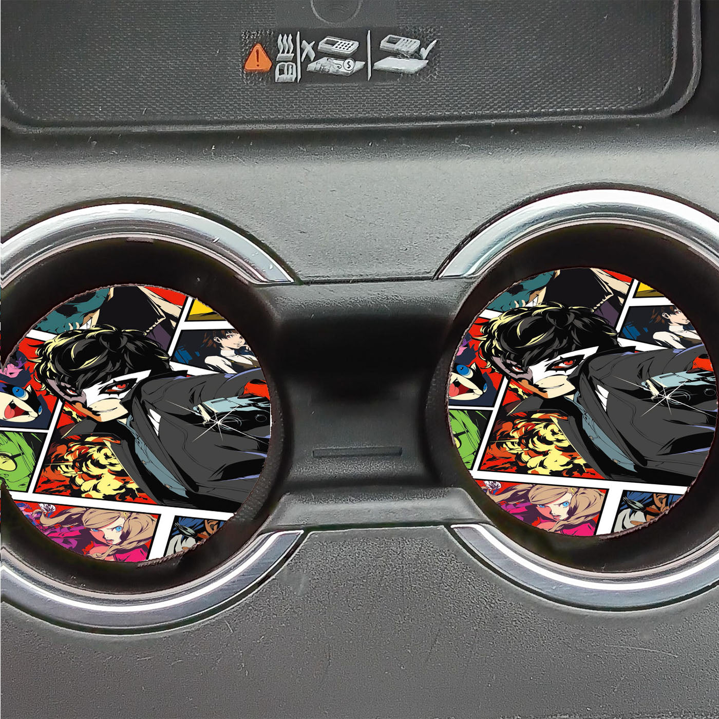 Persona 5 Art Comic Style Car Coasters