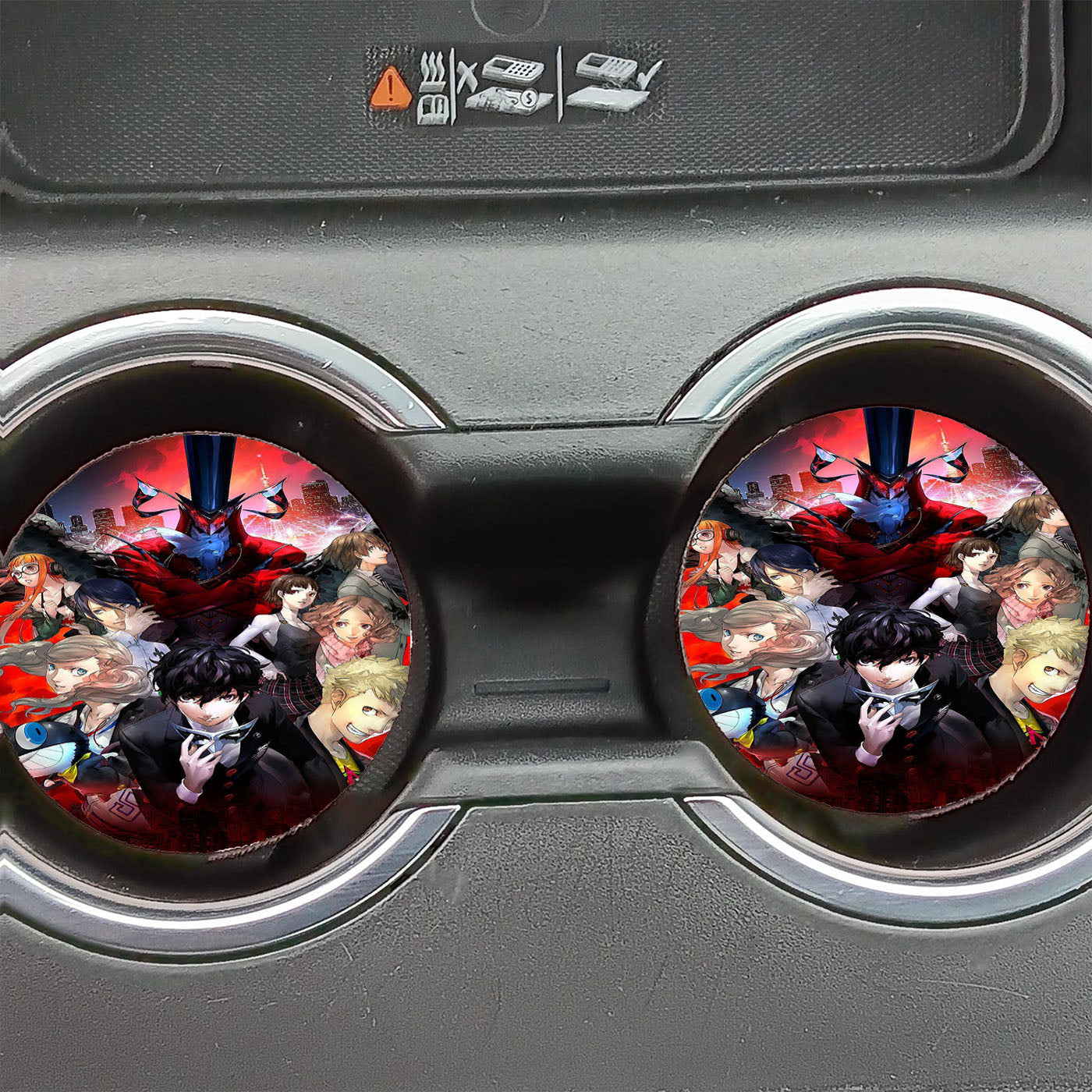 Persona 5 Joker And Arsen Car Coasters