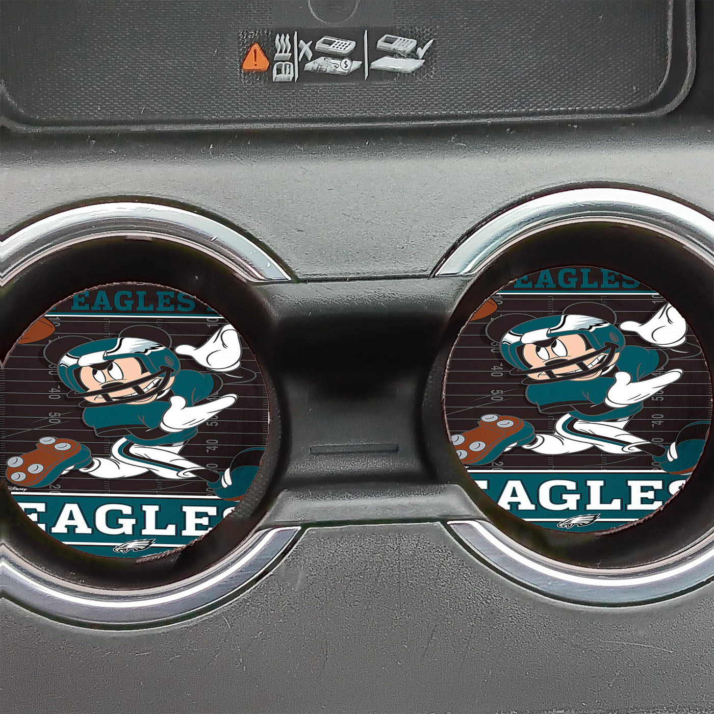 Philadelphia Eagles Disney Mickey Mouse Nfl Car Coasters