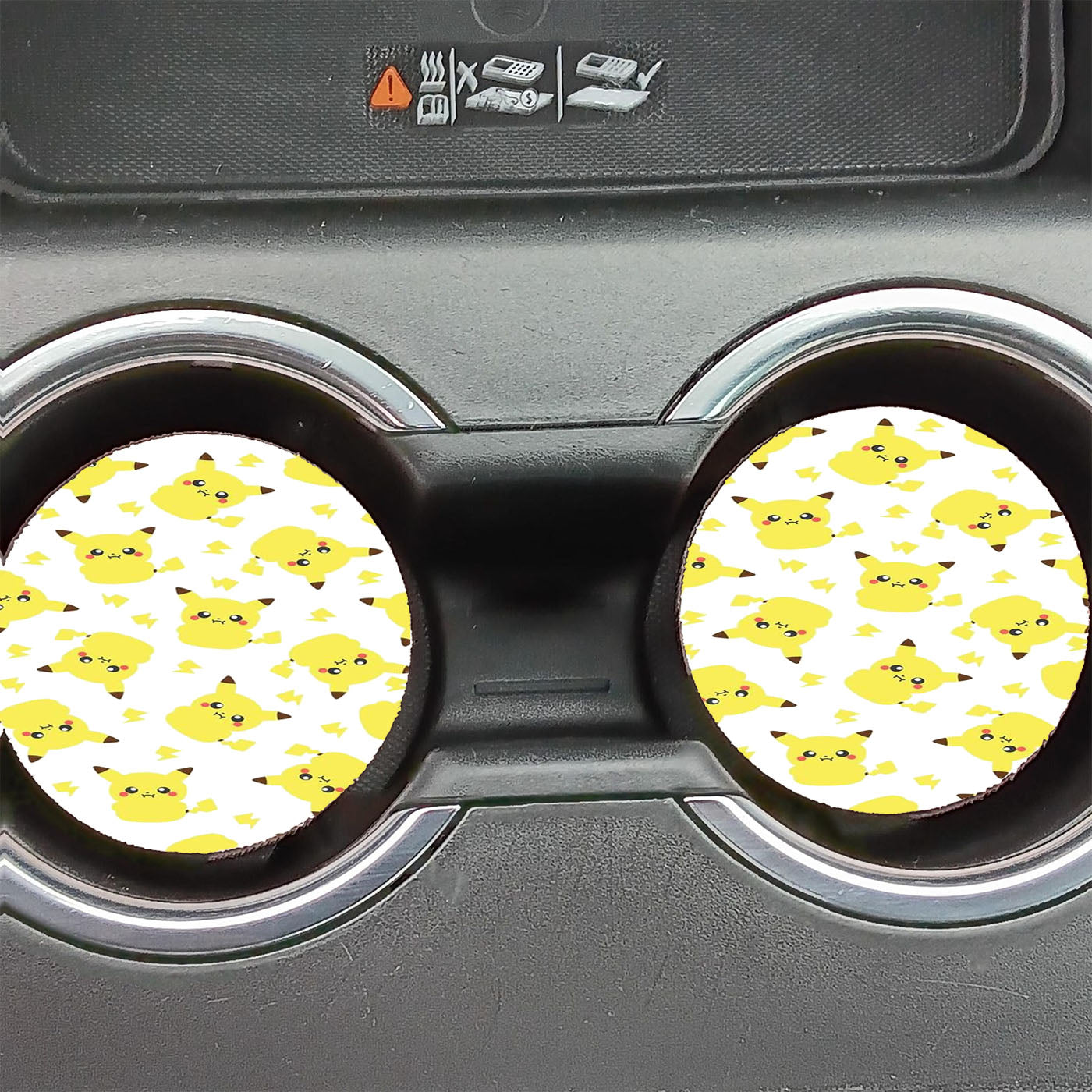 Pikachu Cute Pokemon Pattern Car Coasters