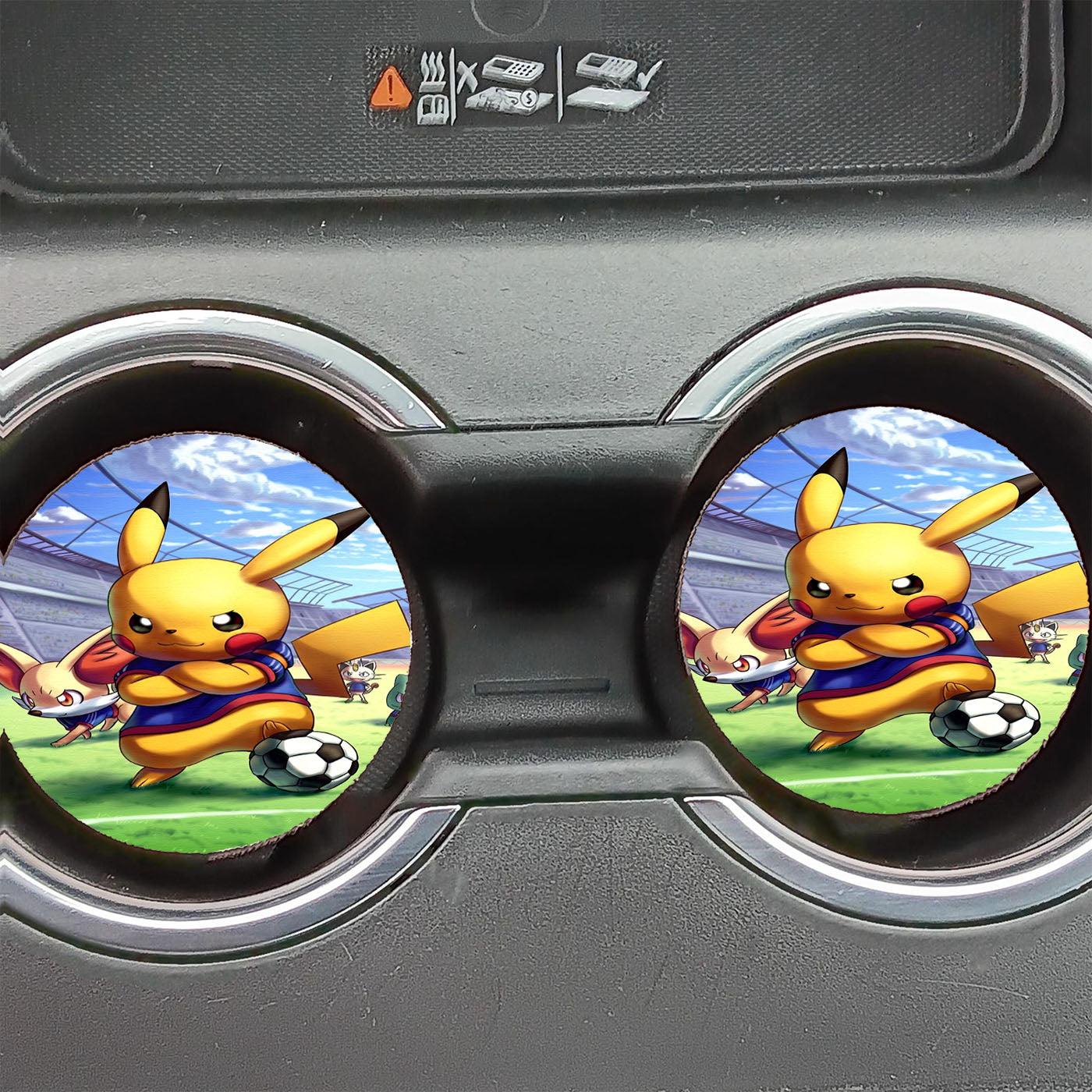 Pikachu Football And Friends Car Coasters