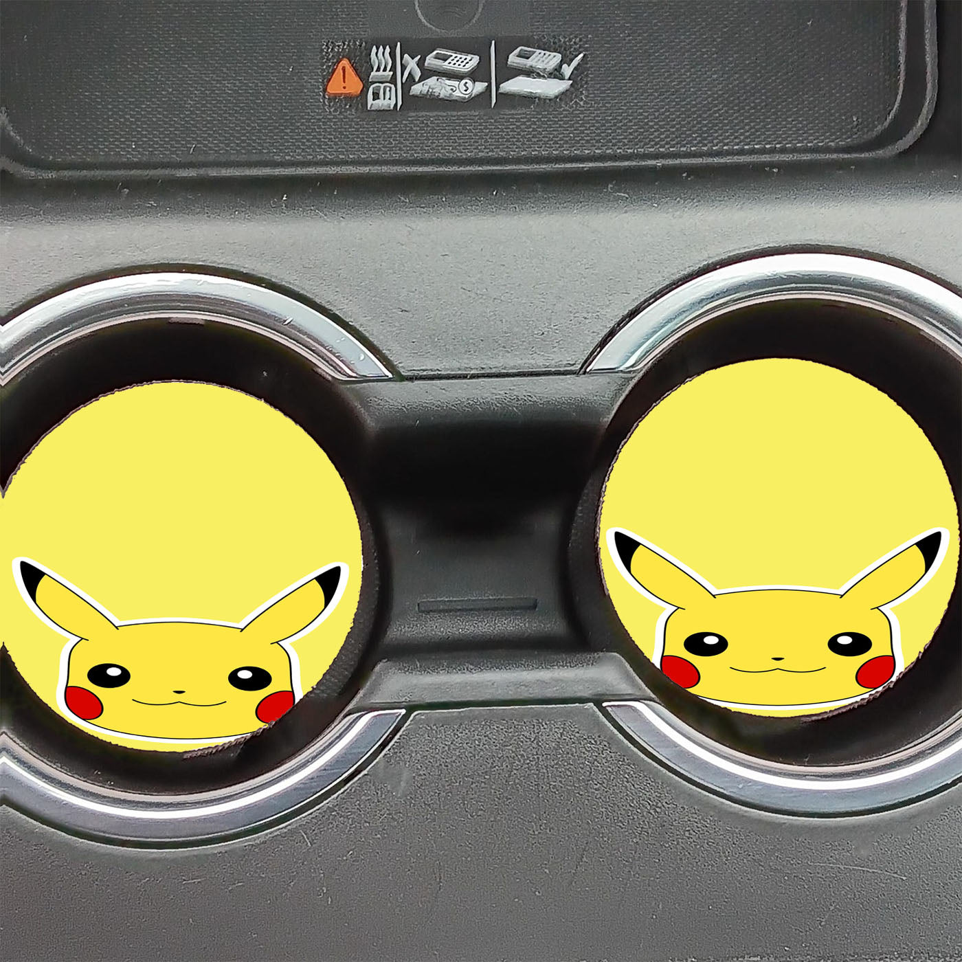 Pikachu Head Car Coasters