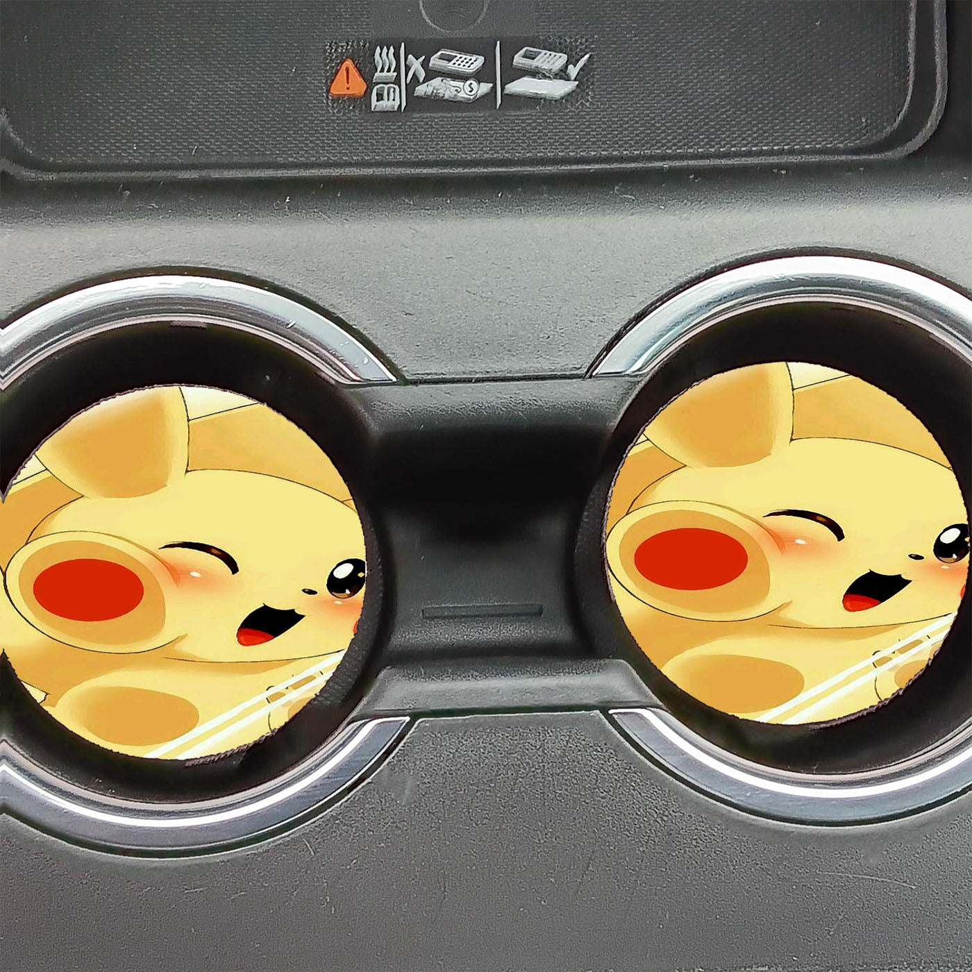 Pikachu Mirror Car Coasters