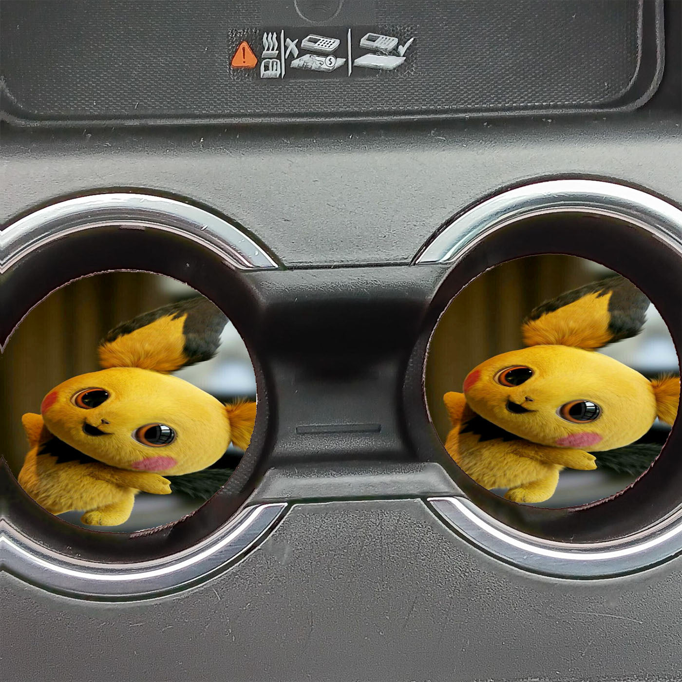 Pikachu Movie Poster Car Coasters