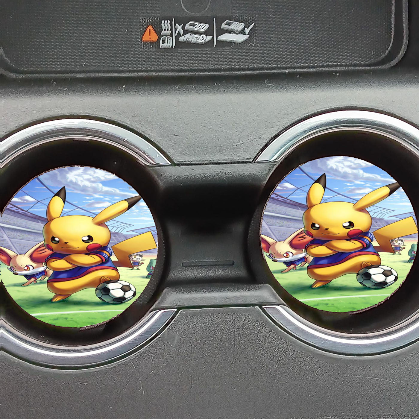 Pikachu Pokemen Football Car Coasters