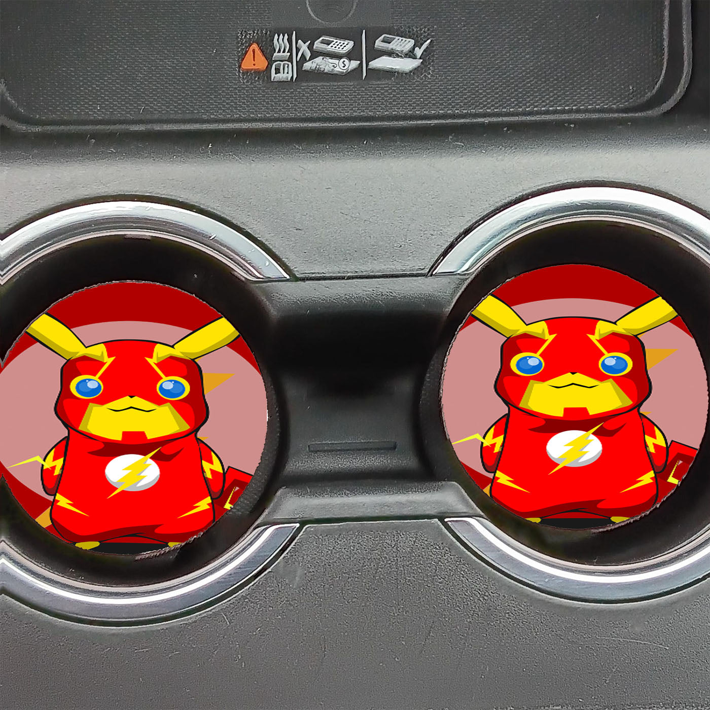 Pikachu Pokemonflash Car Coasters