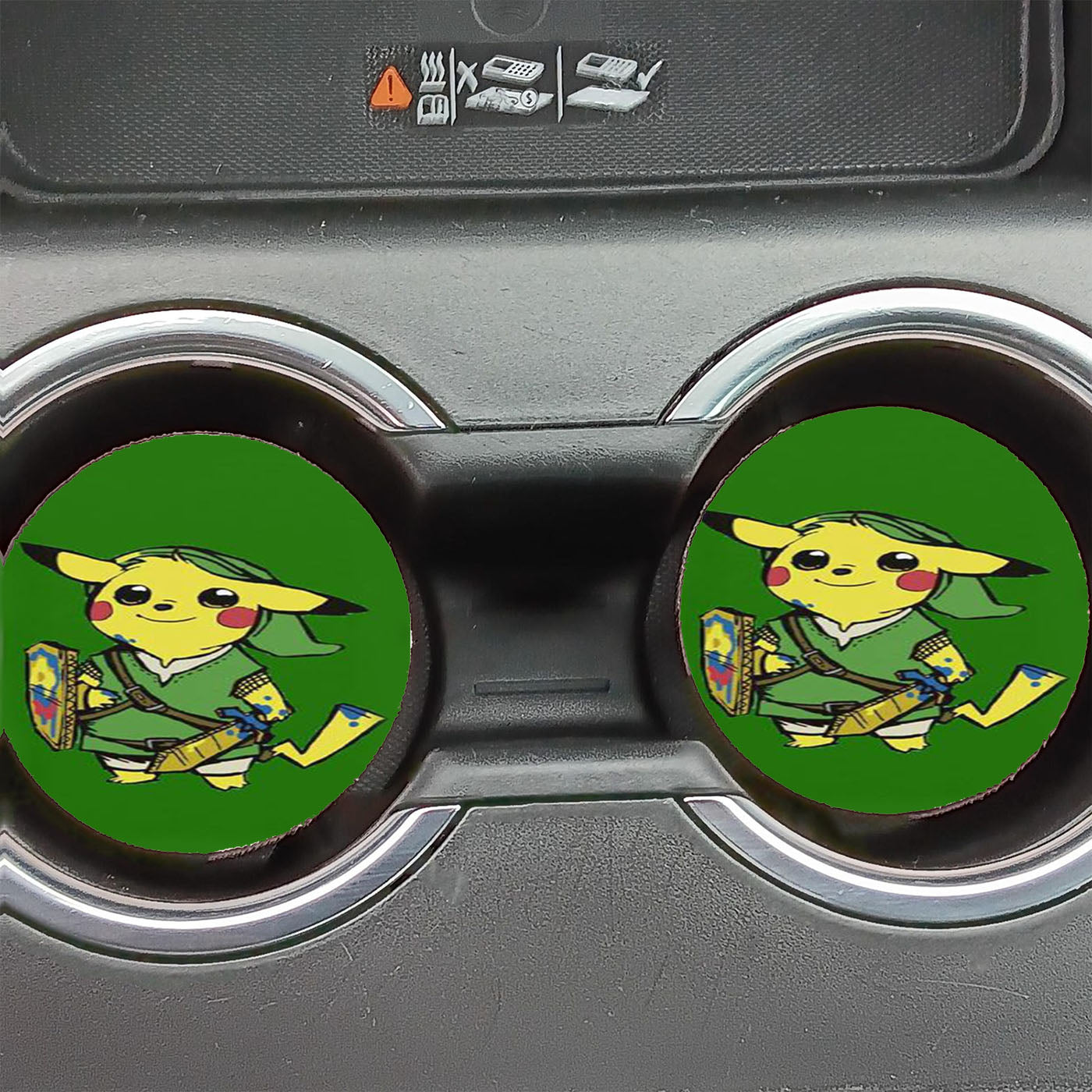 Pikachu Zelda Car Coasters