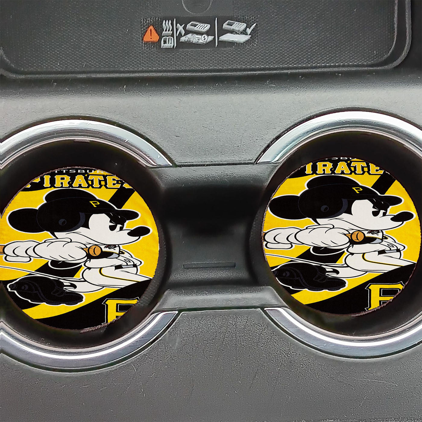 Pittsburgh Pirates Disney Mickey Mouse Car Coasters