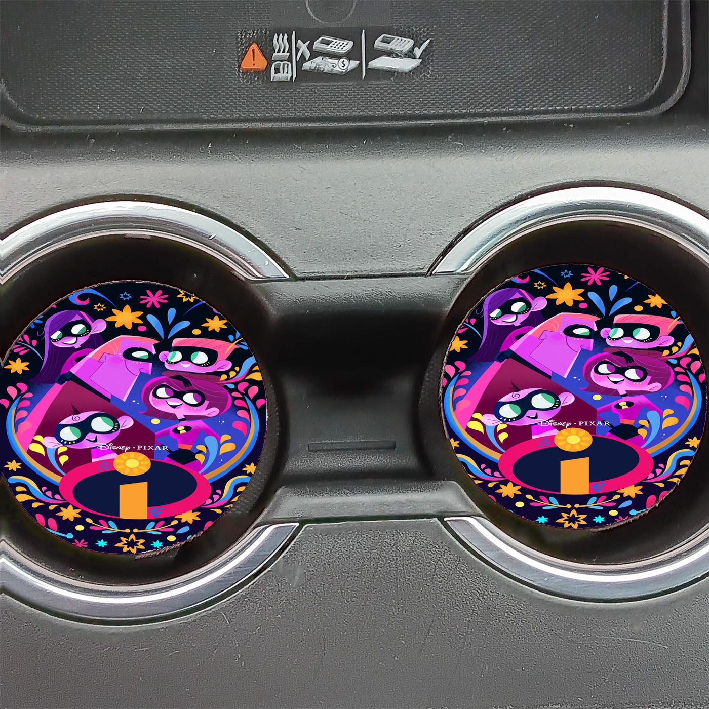 Pixar Incredible Coco Art Car Coasters