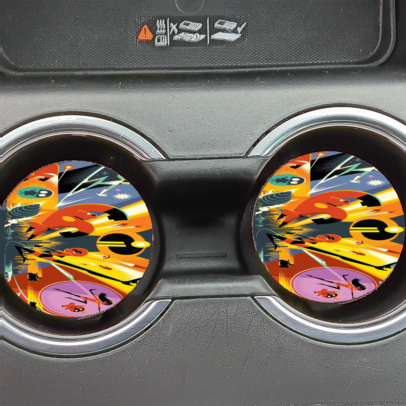 Pixar Incredibles 2 Car Coasters