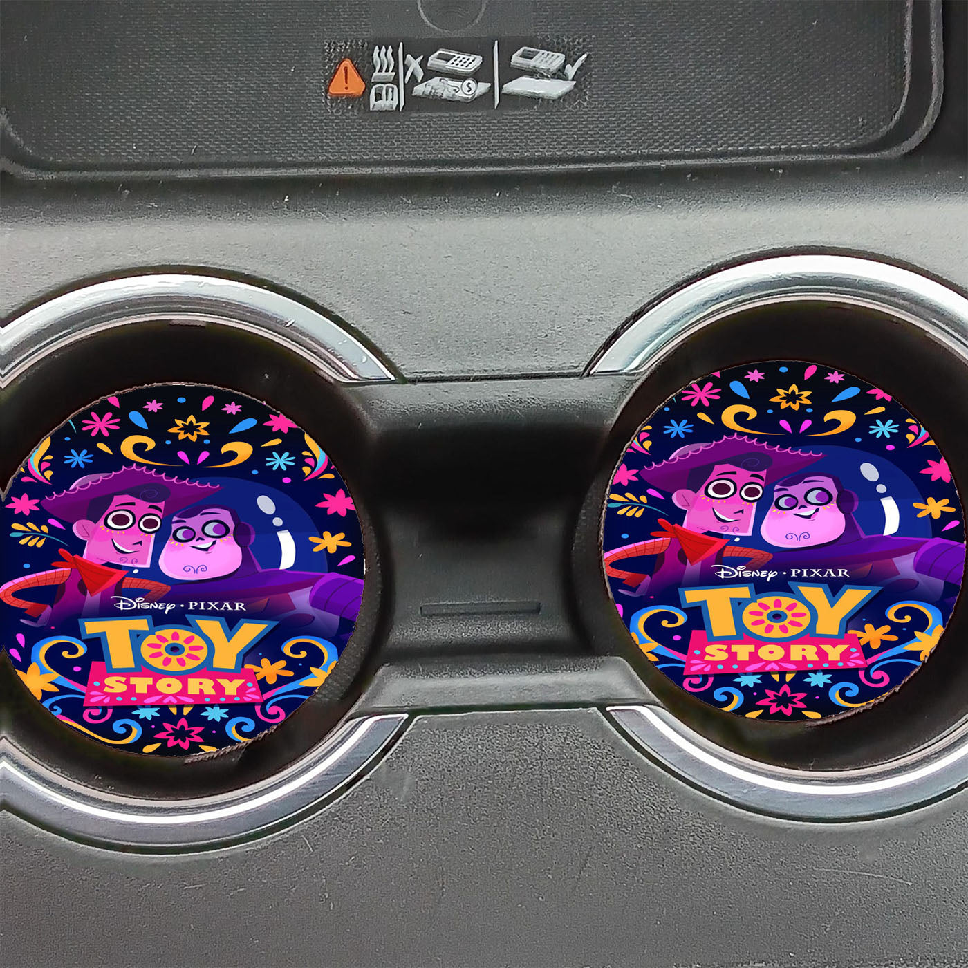 Pixar Toy Story Coco Art Car Coasters