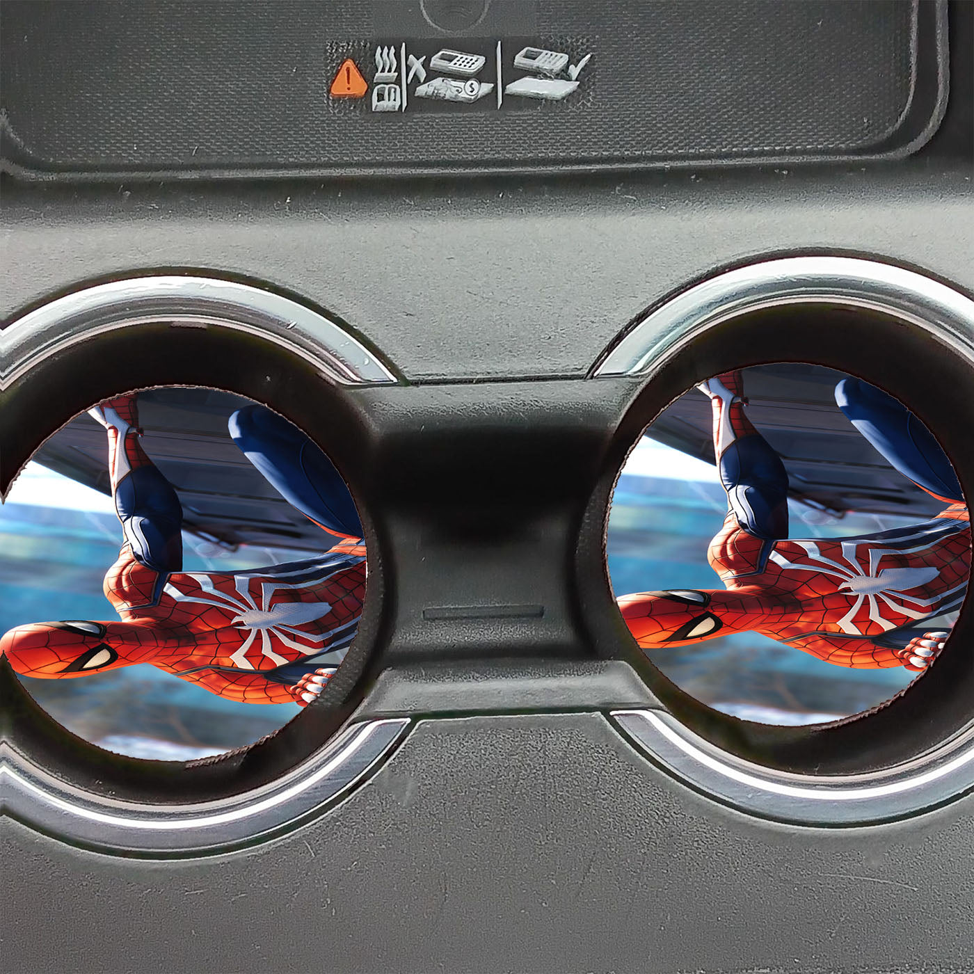 Playstation 4 Spiderman Character Car Coasters