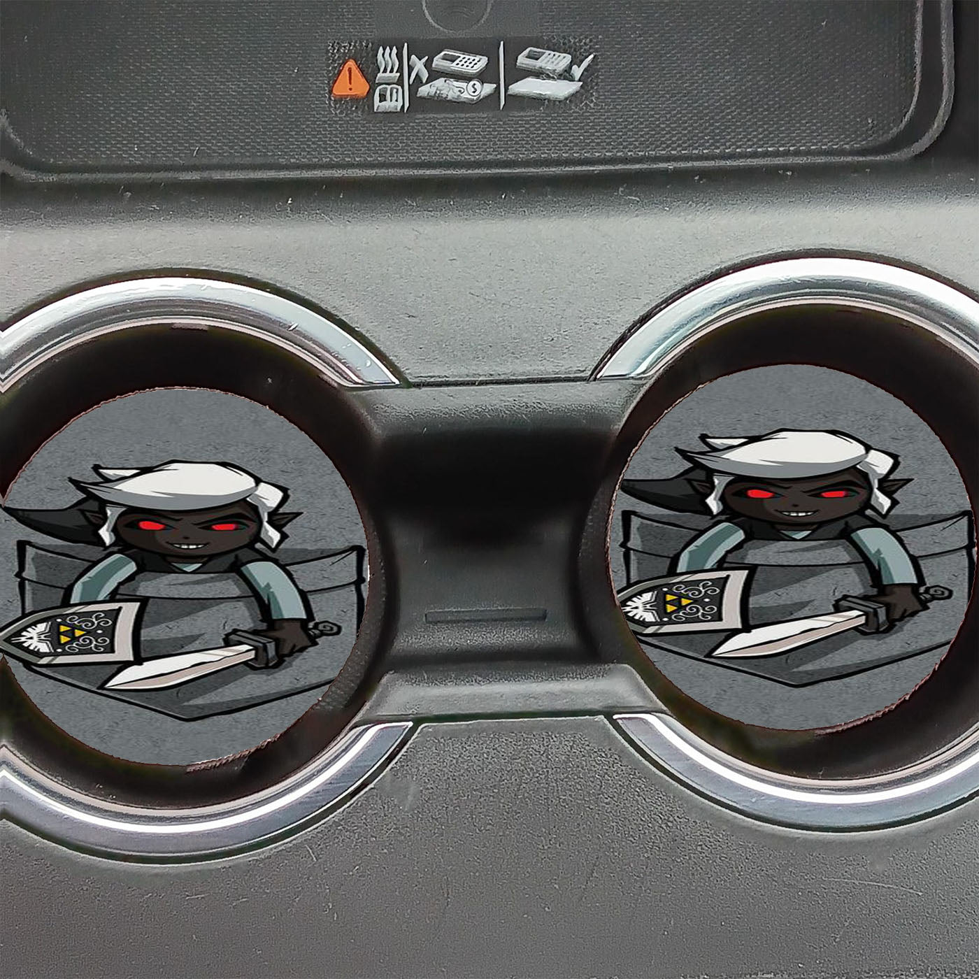 Pocket Dark Link Legend Of Zelda Car Coasters