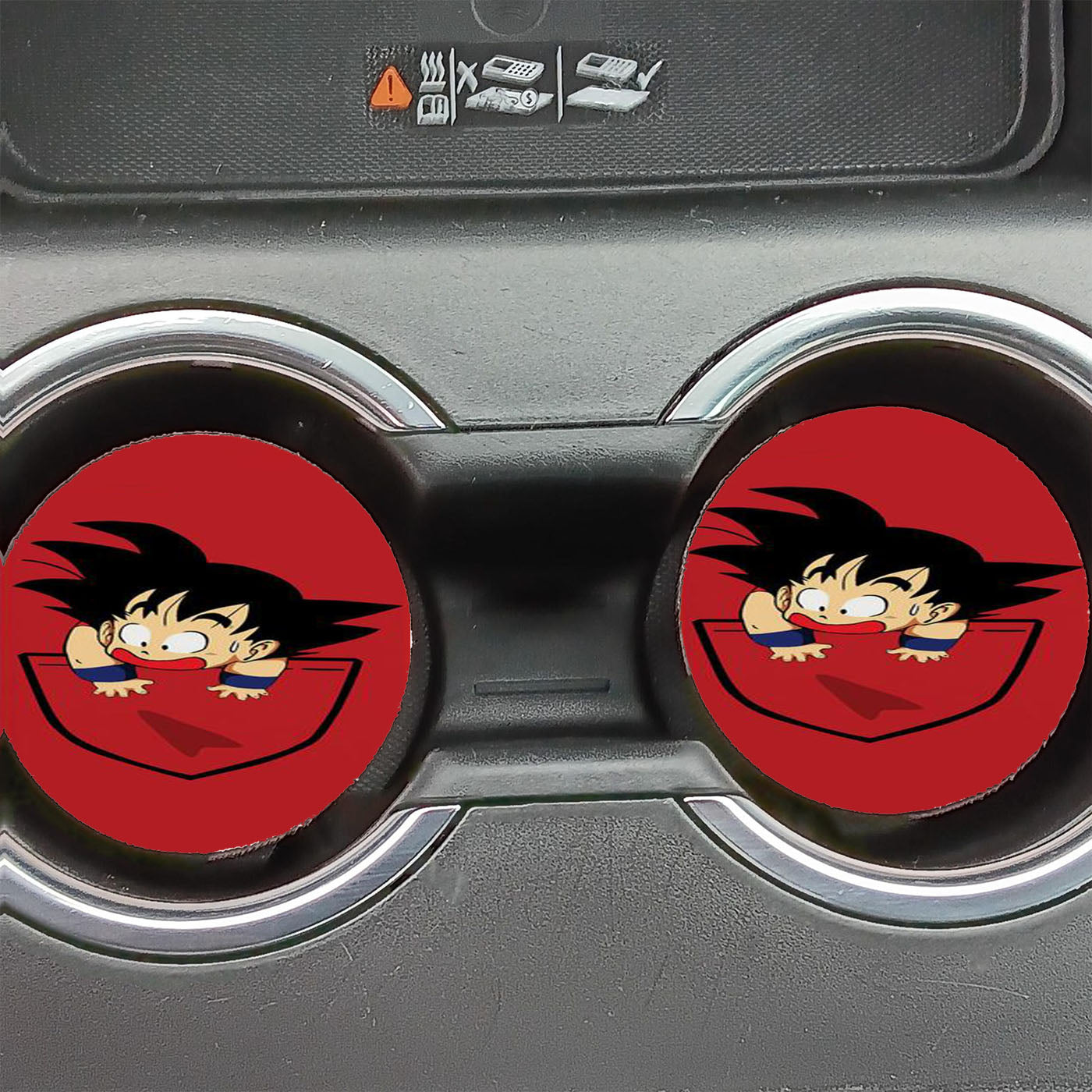 Pocket Goku Car Coasters