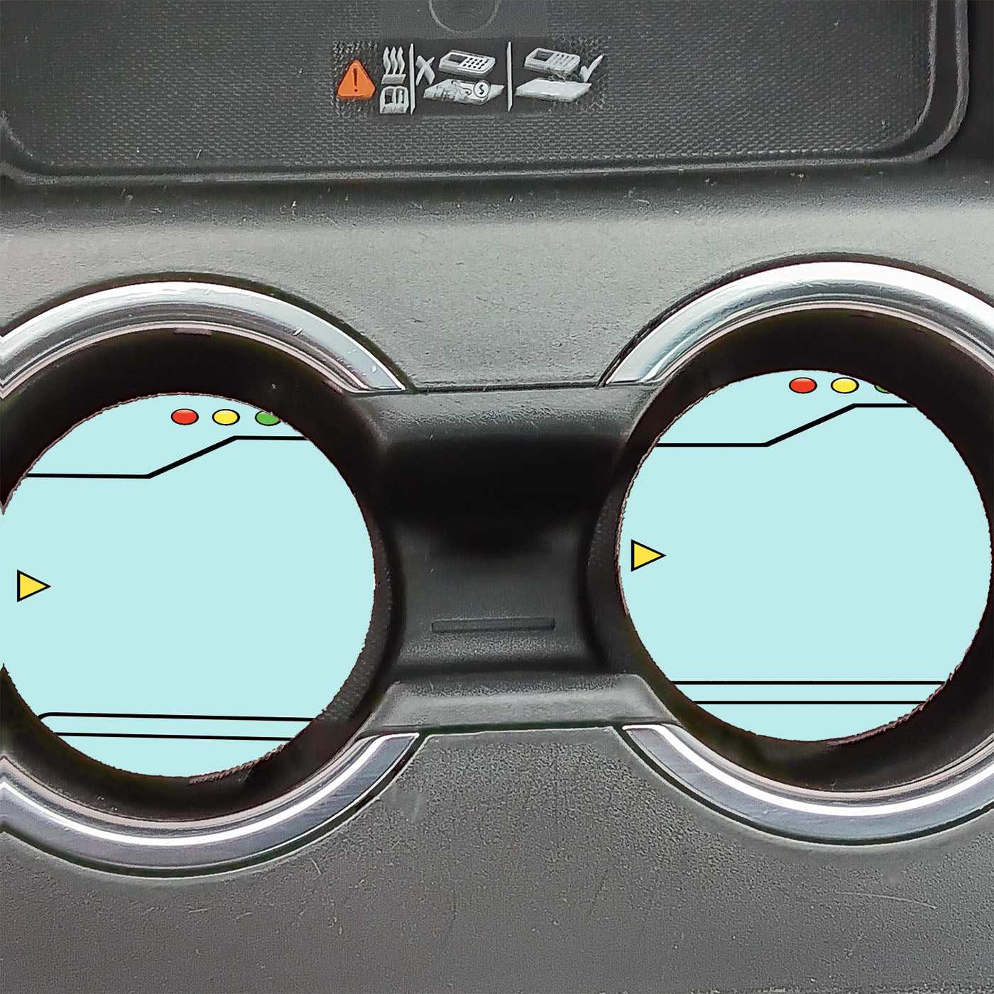 Pokedex Aqua Car Coasters