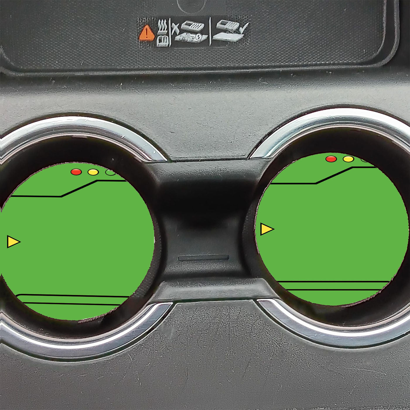 Pokedex Green Car Coasters