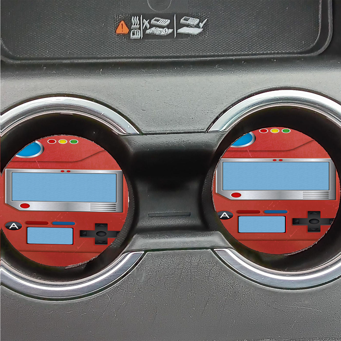 Pokedex Pokemon Display Car Coasters