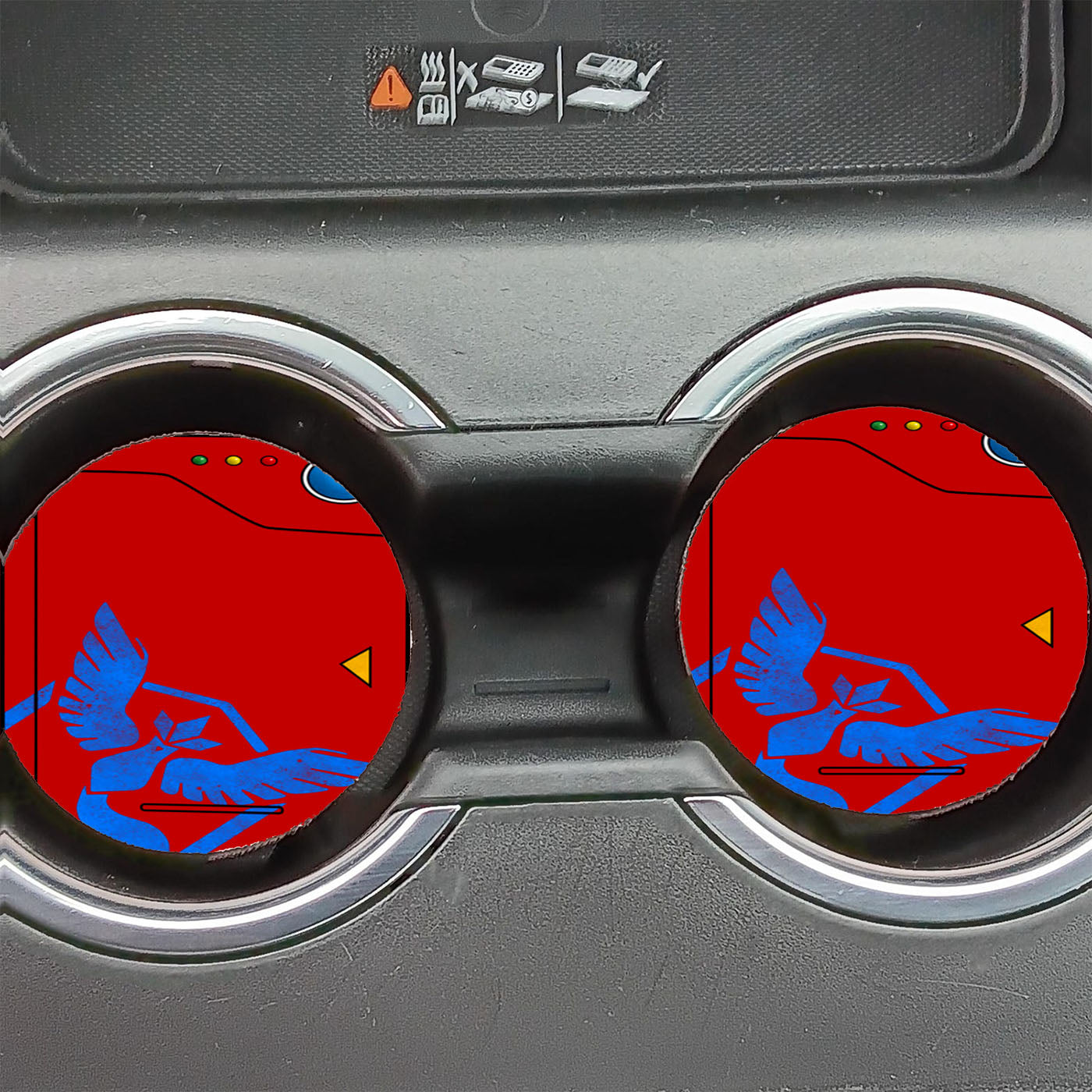 Pokedex Red Team Mystic Car Coasters