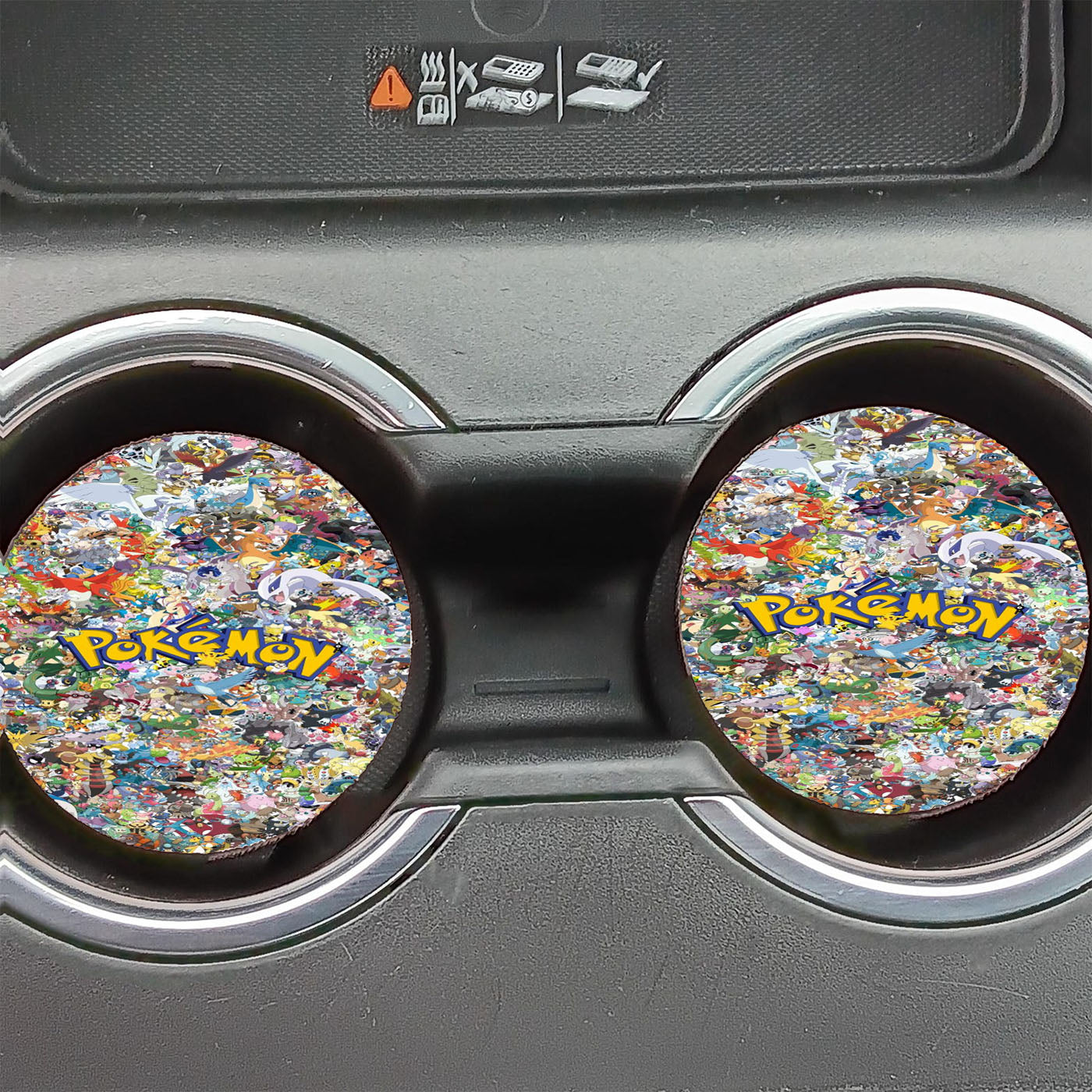 Pokemon All Character Collage Car Coasters