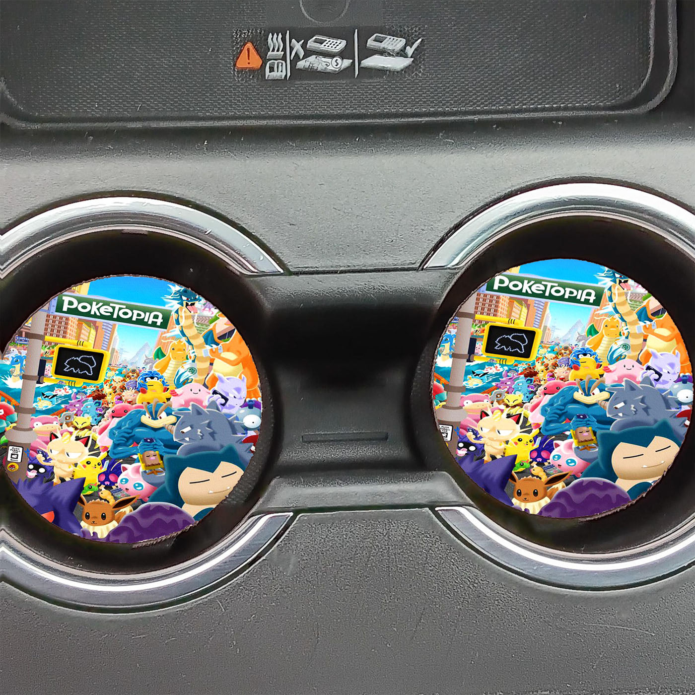 Pokemon All Character In The City Car Coasters