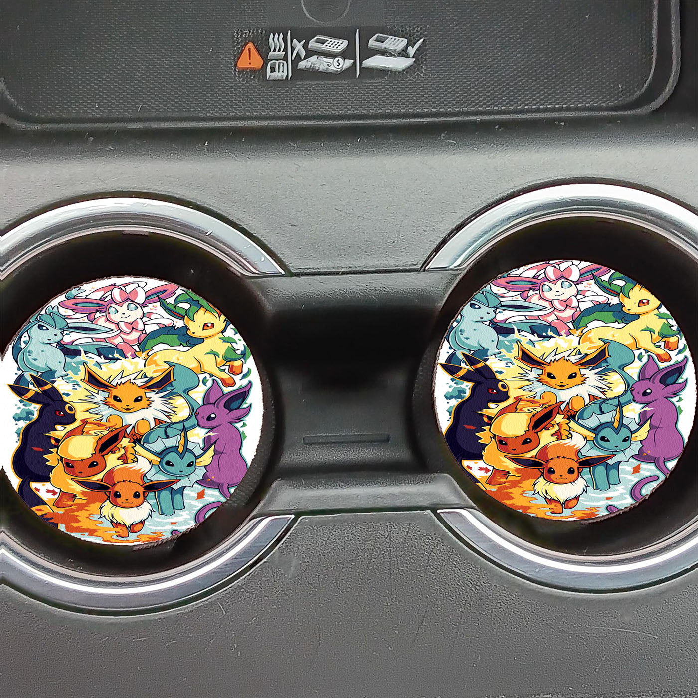 Pokemon All Element Car Coasters