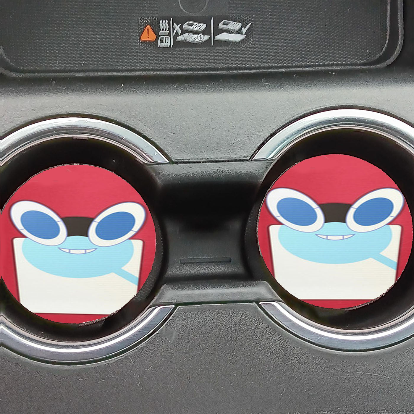 Pokemon Alola Rotom Pokedex Car Coasters