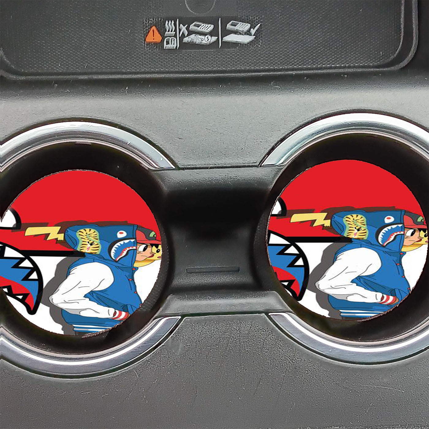 Pokemon Bape Car Coasters