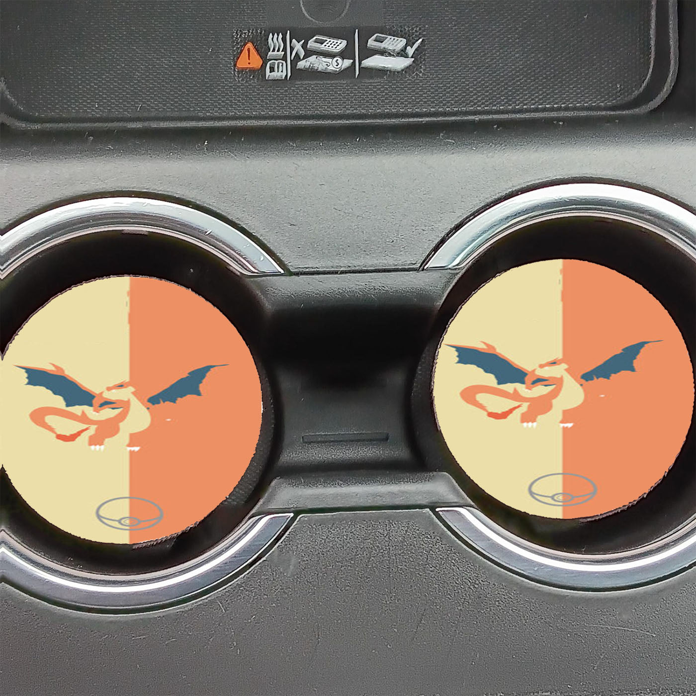 Pokemon Charizard Car Coasters