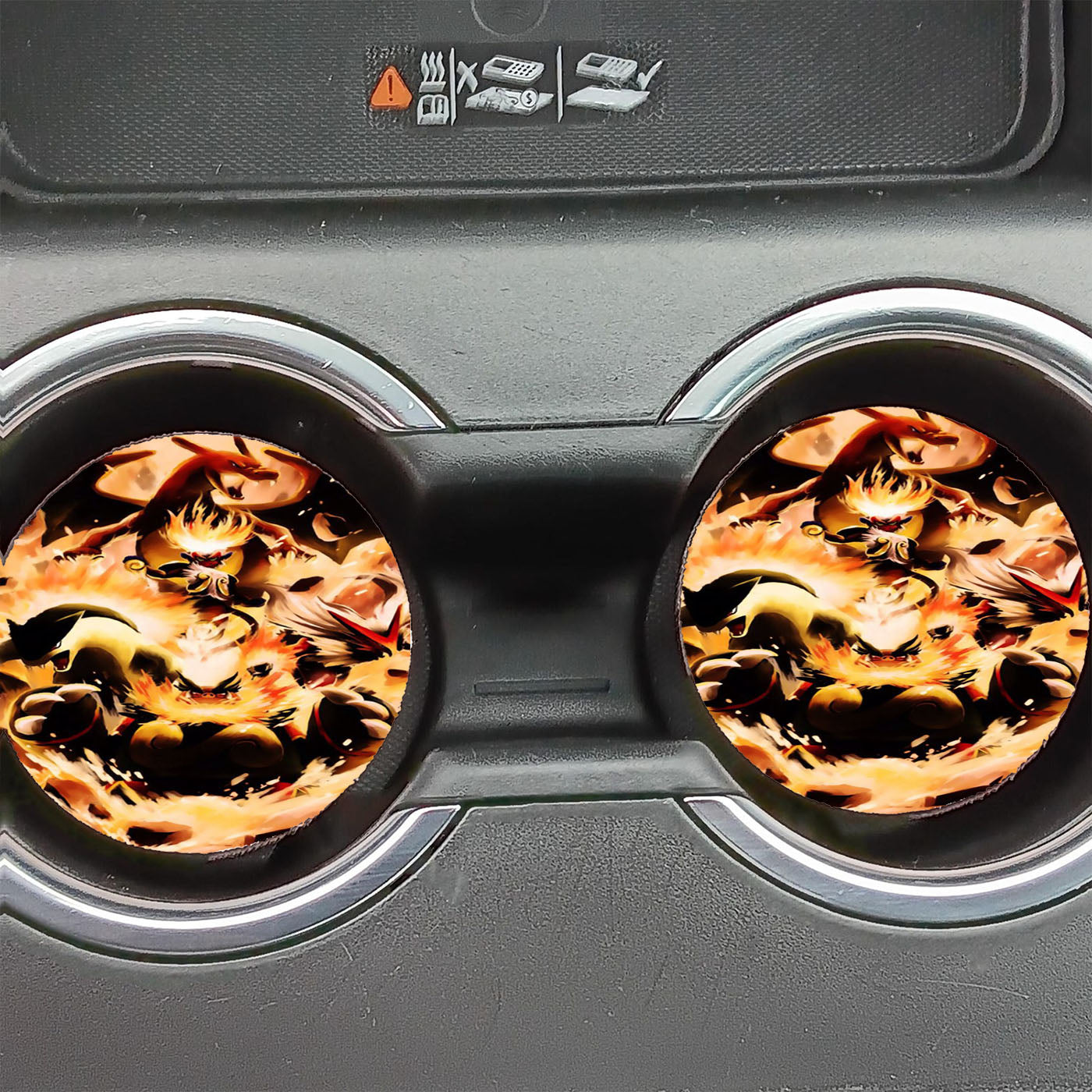 Pokemon Charizard Infernape Car Coasters