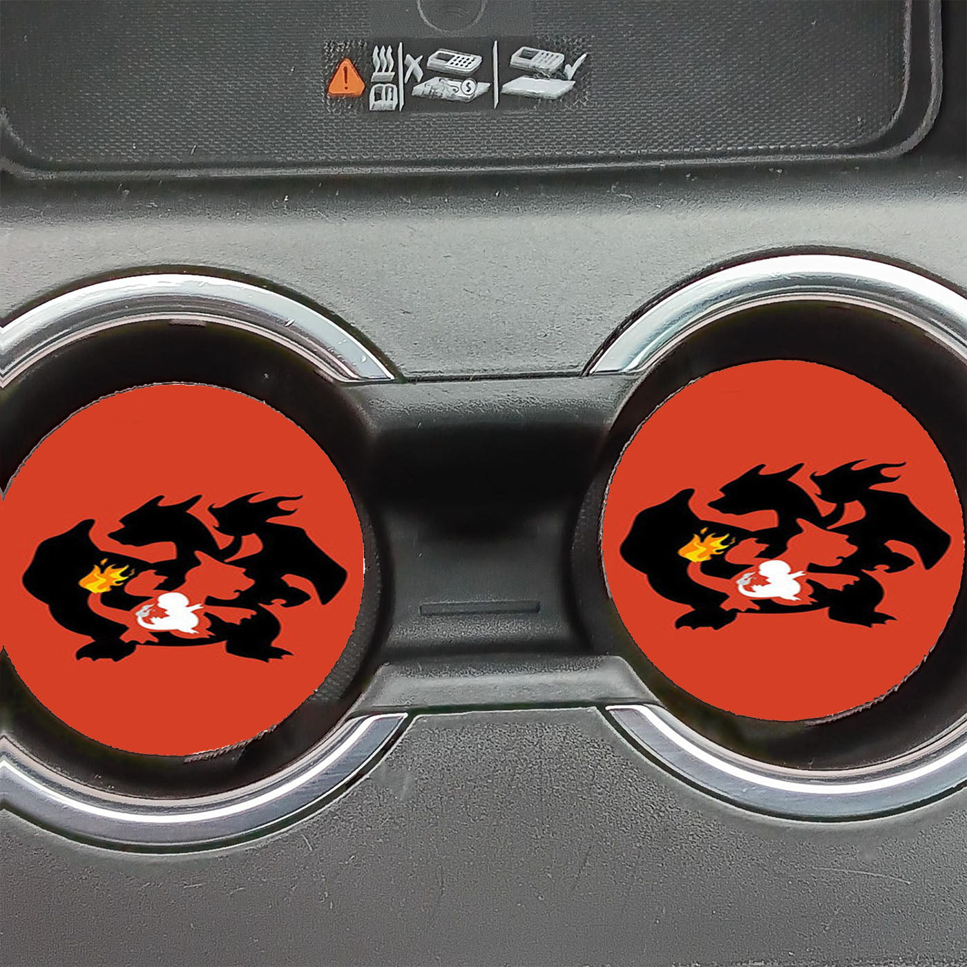 Pokemon Charmander Charmeleon Charizard Car Coasters