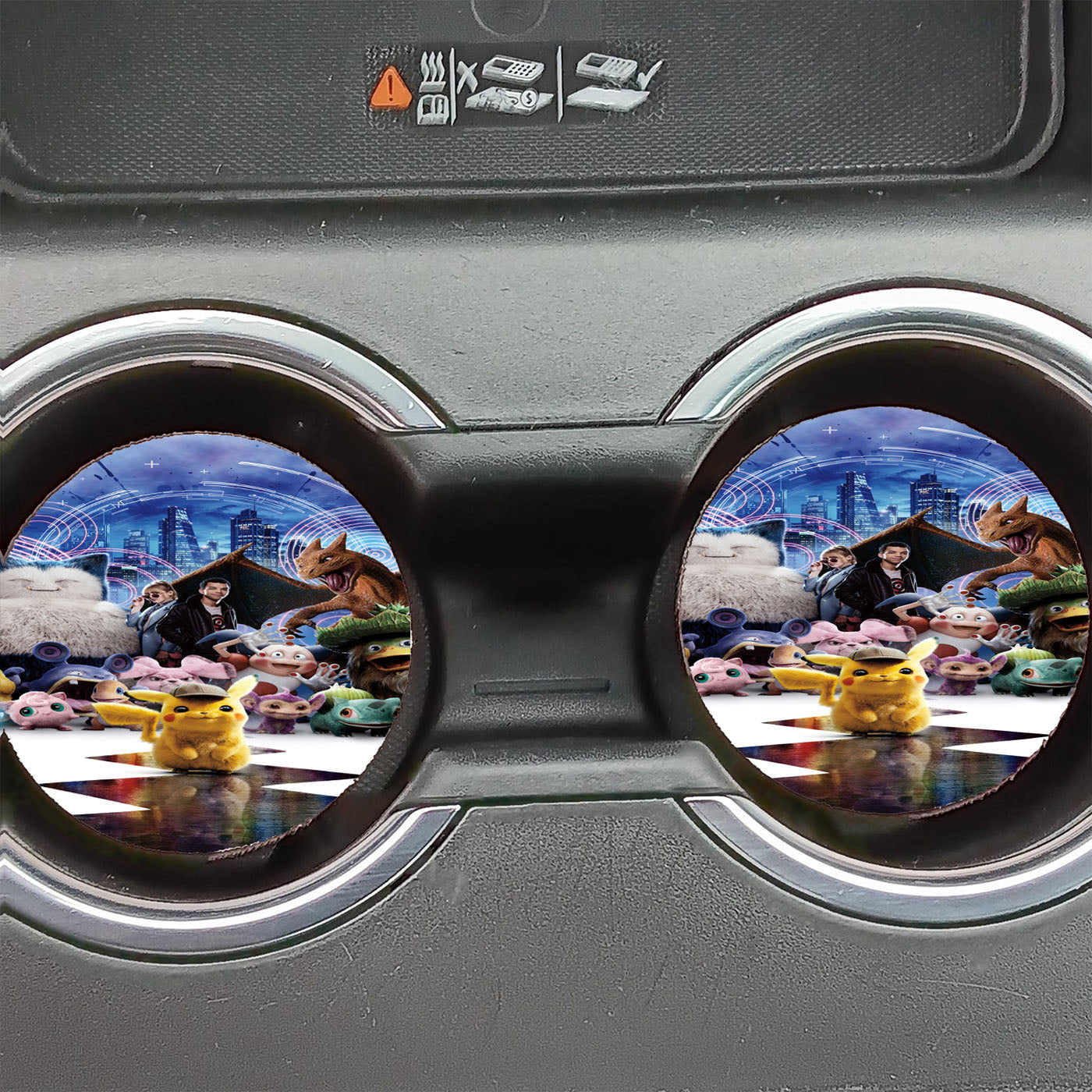 Pokemon Detective Pikachu All Monst Car Coasters