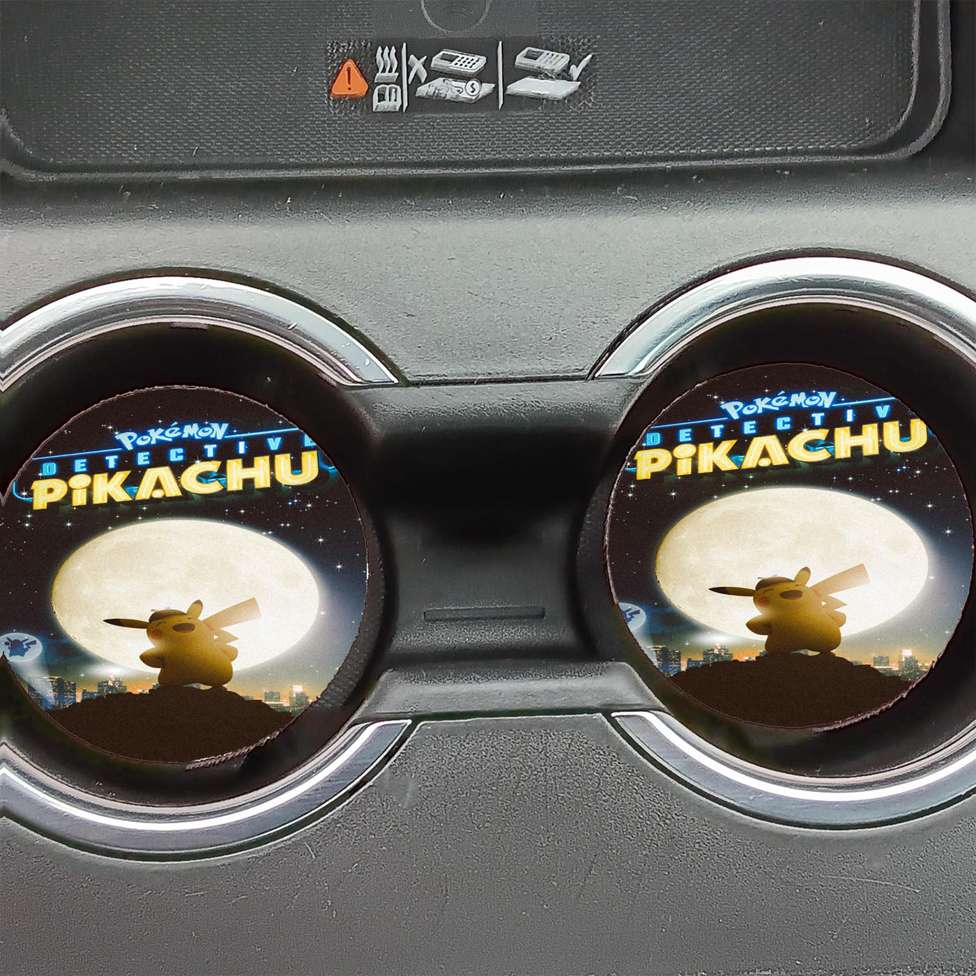 Pokemon Detective Pikachu Art Car Coasters