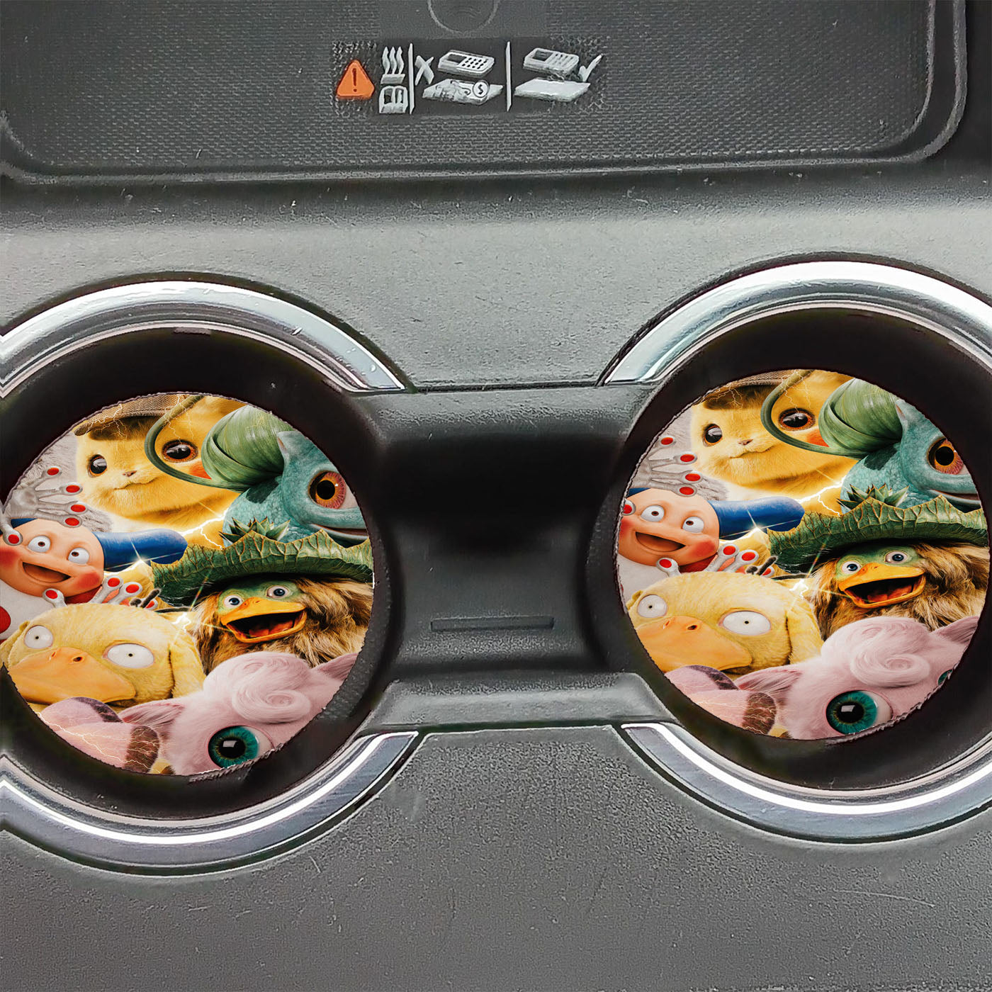 Pokemon Detective Pikachu Mons Car Coasters
