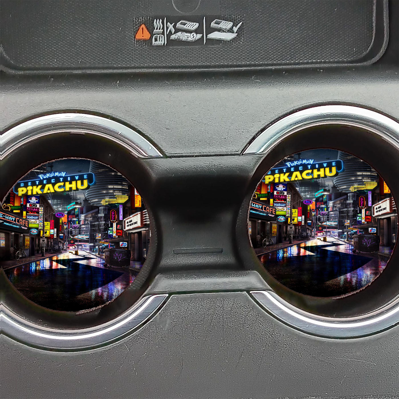 Pokemon Detective Pikachu Po Car Coasters