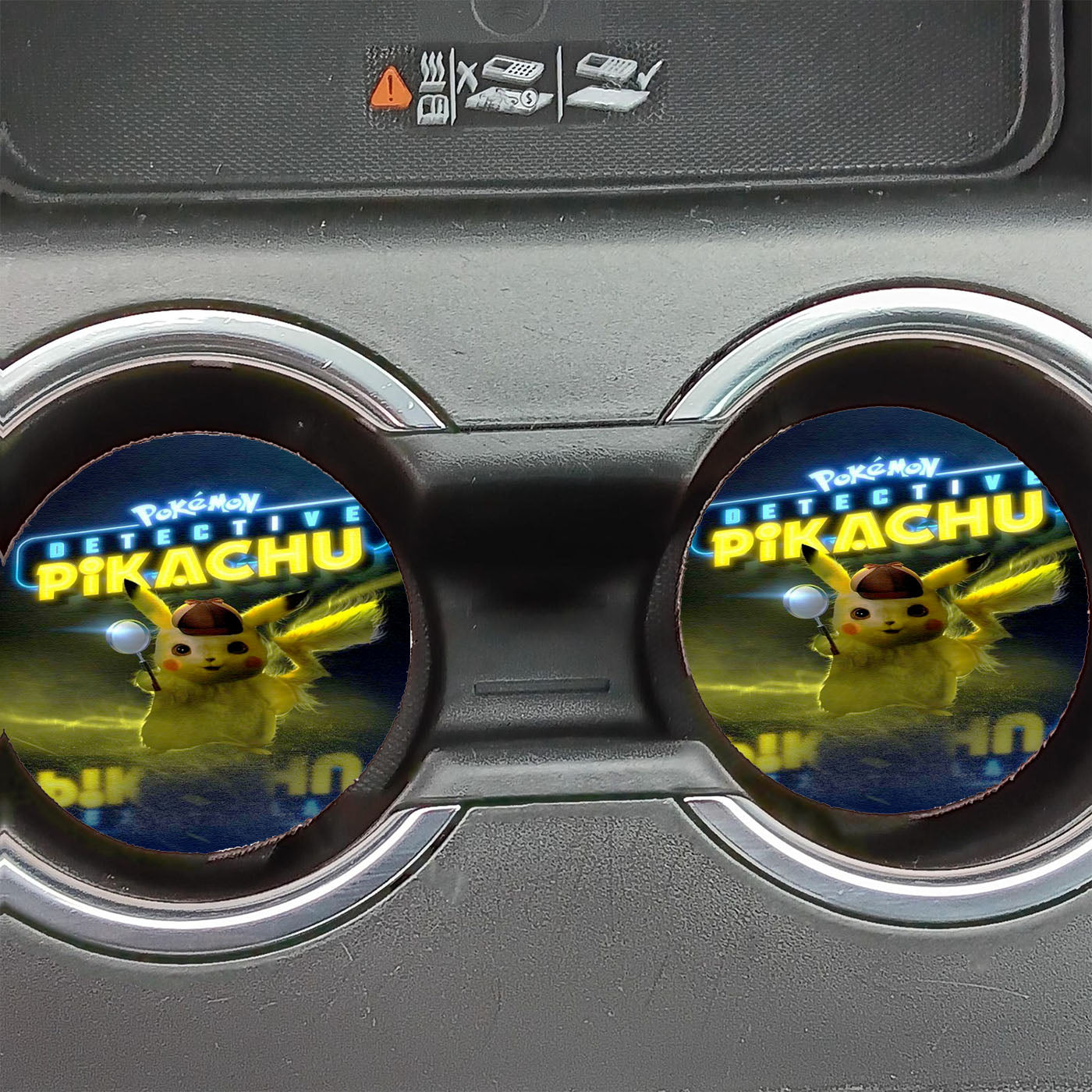 Pokemon Detective Pikachu Poster Canvas Car Coasters