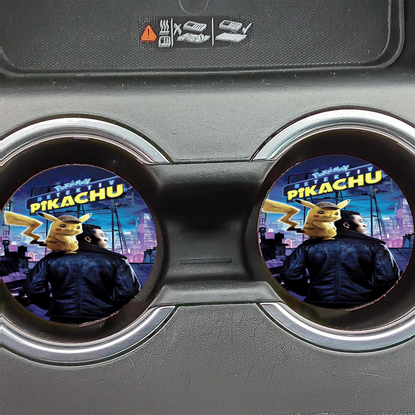 Pokemon Detektiv Pikachu Poster Movie Car Coasters