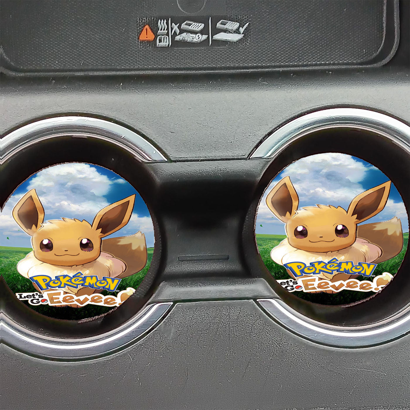 Pokemon Eevee Car Coasters