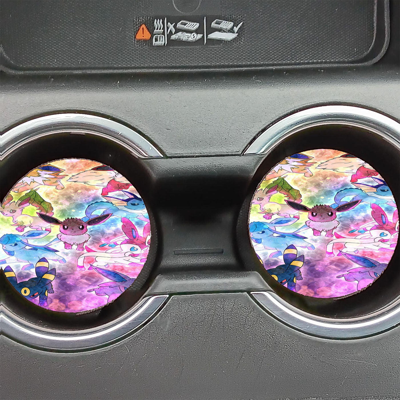 Pokemon Eevee Collections Illustrations Car Coasters