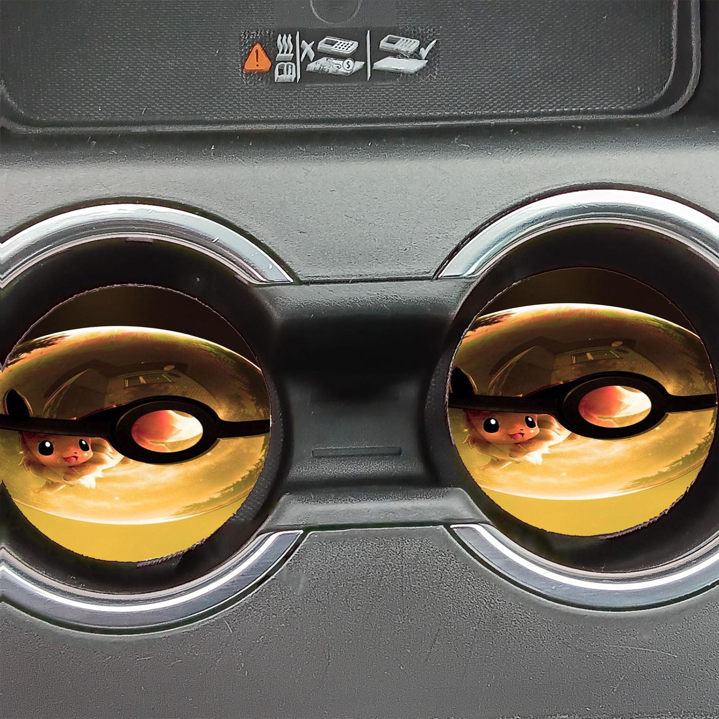 Pokemon Eevee Pokeball Car Coasters