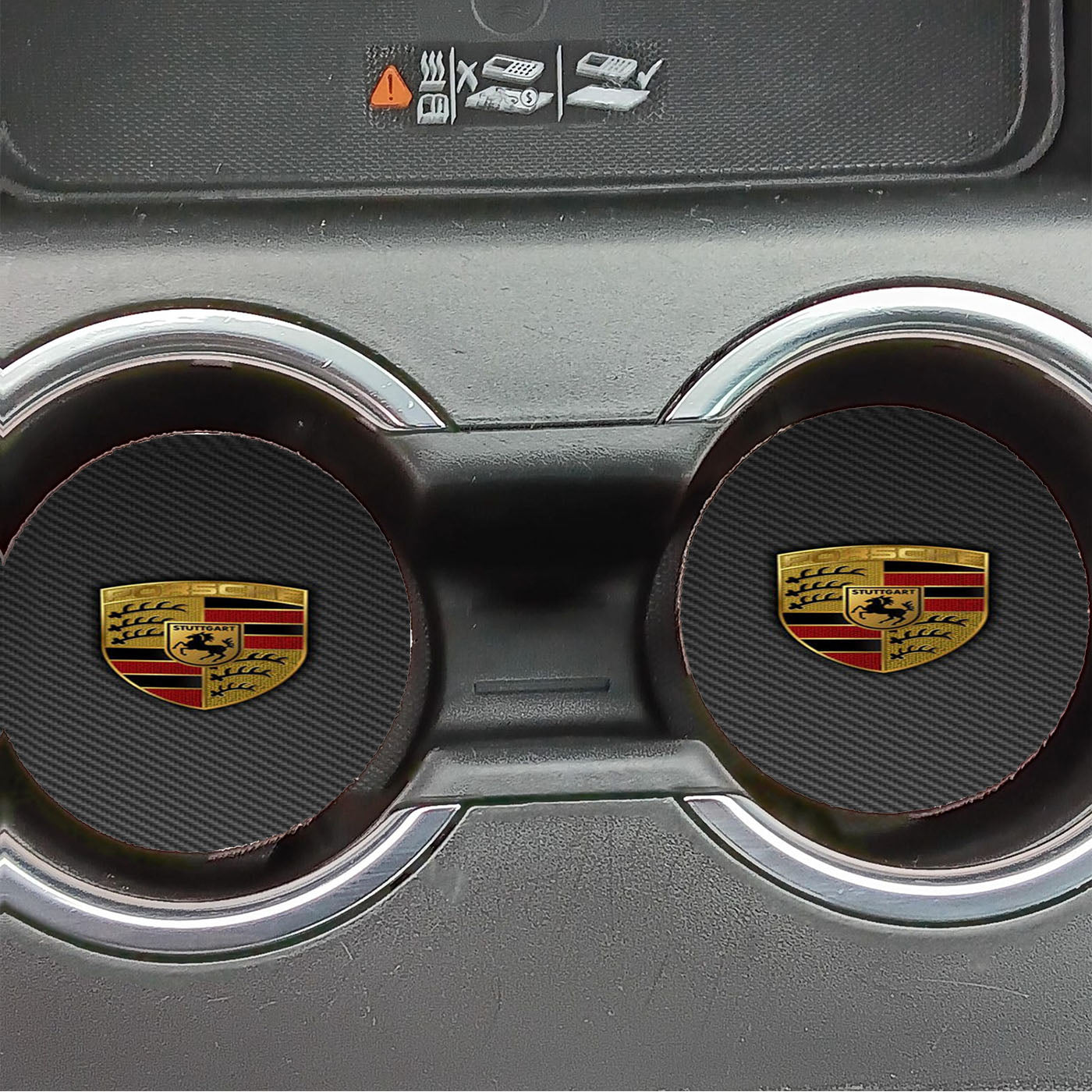 Porsche Badge Logo Car Coasters