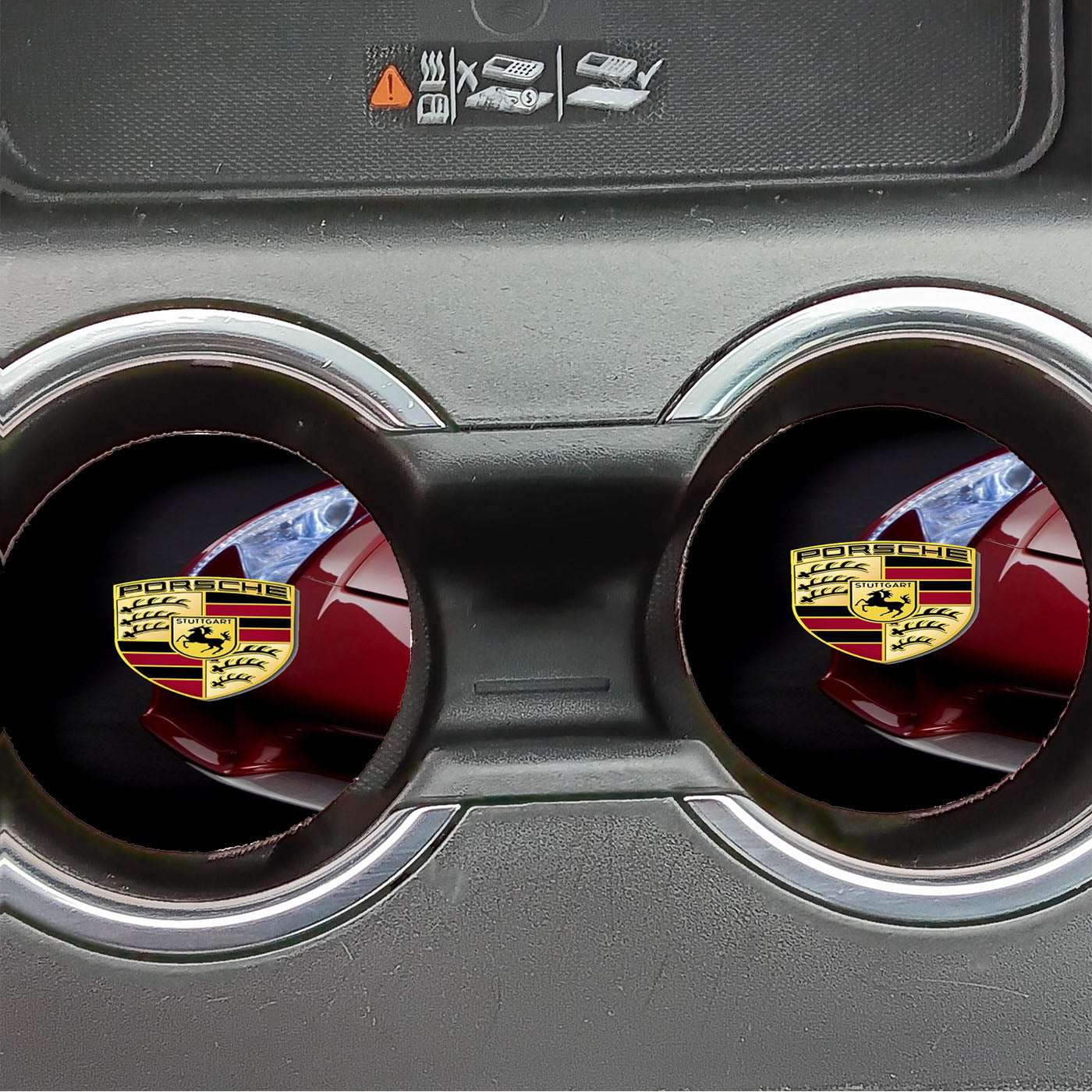 Porsche Car Logo Car Coasters