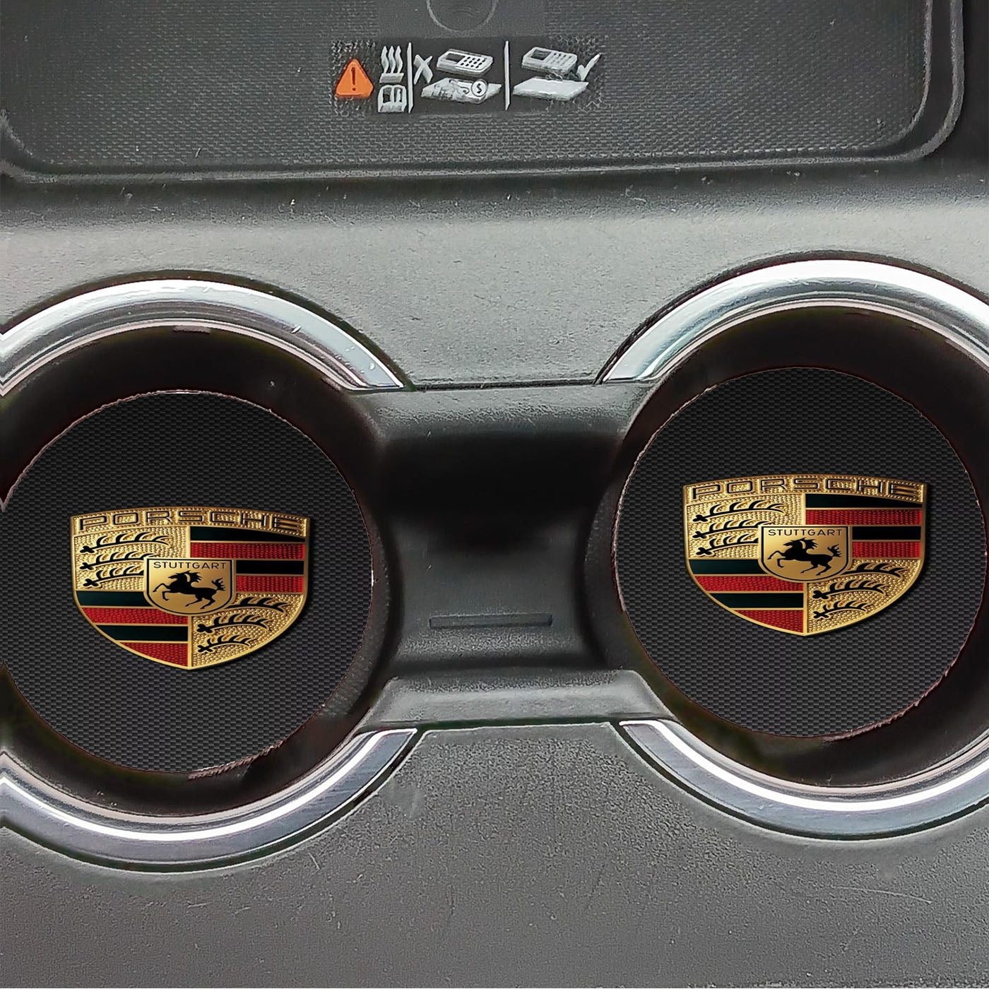 Porsche Drive Car Logo Car Coasters
