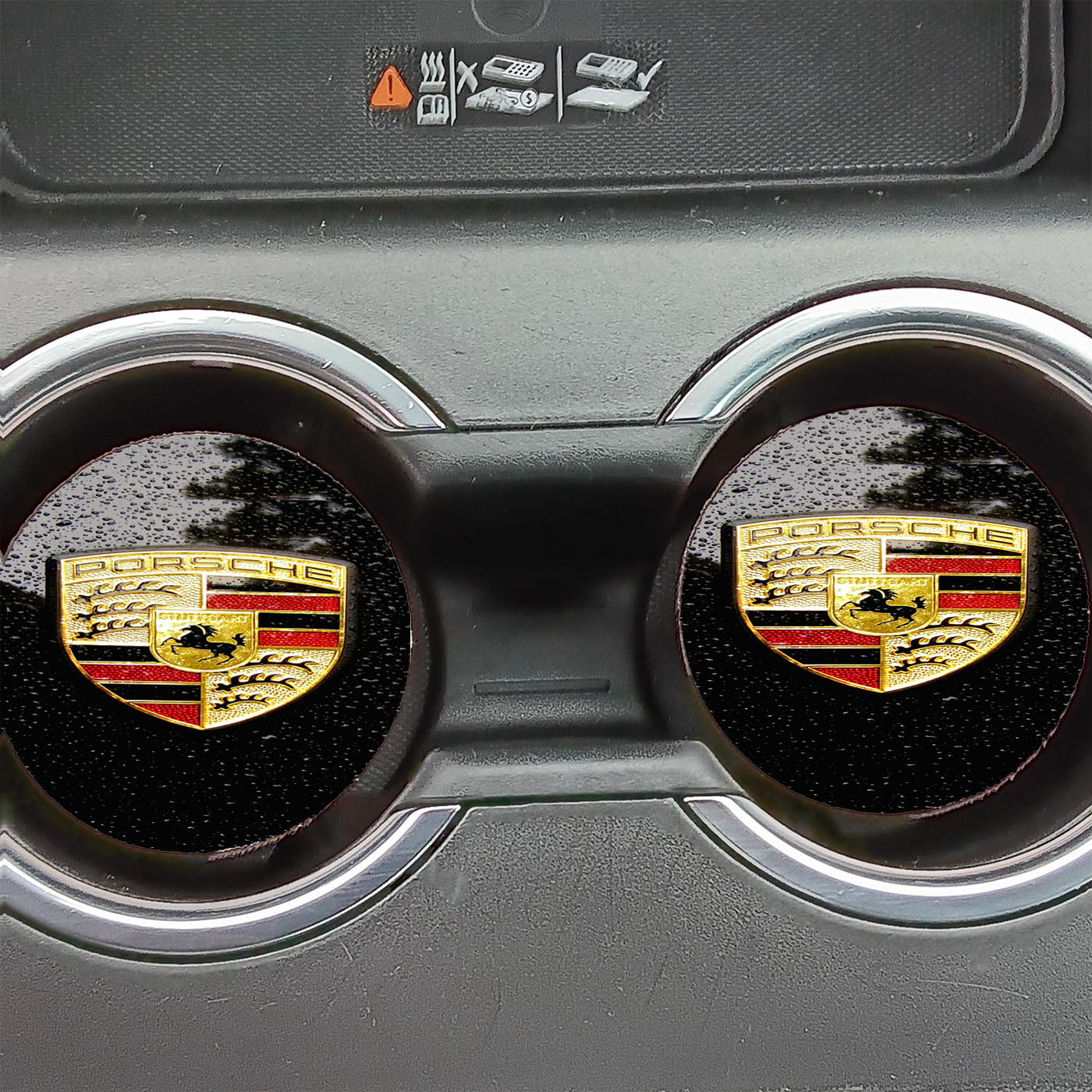 Porsche Emblem Car Coasters