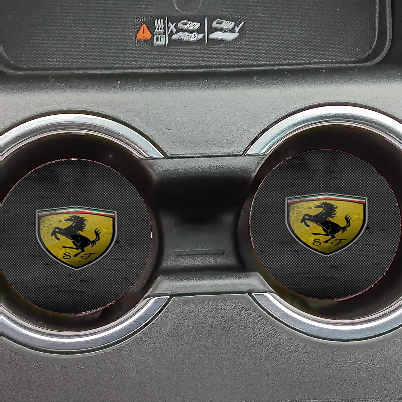 Porsche Logo Red Car Coasters