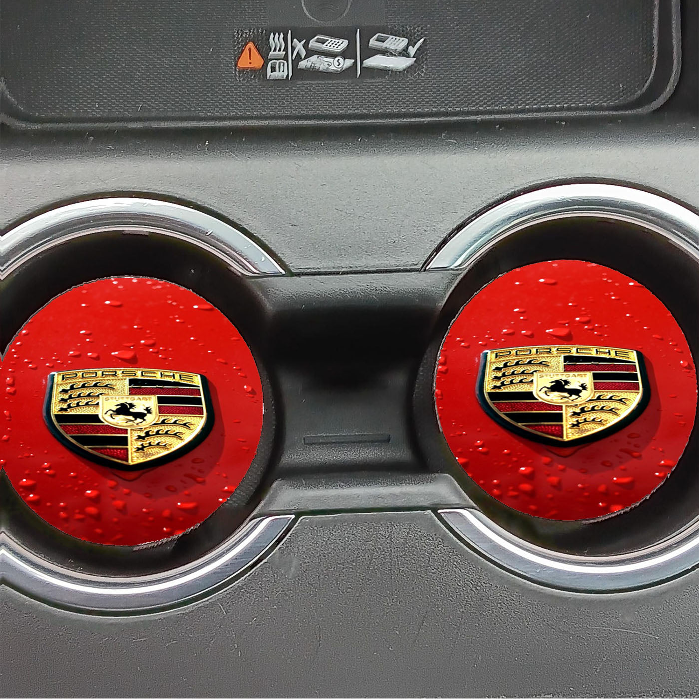 Porsche Logo Car Coasters
