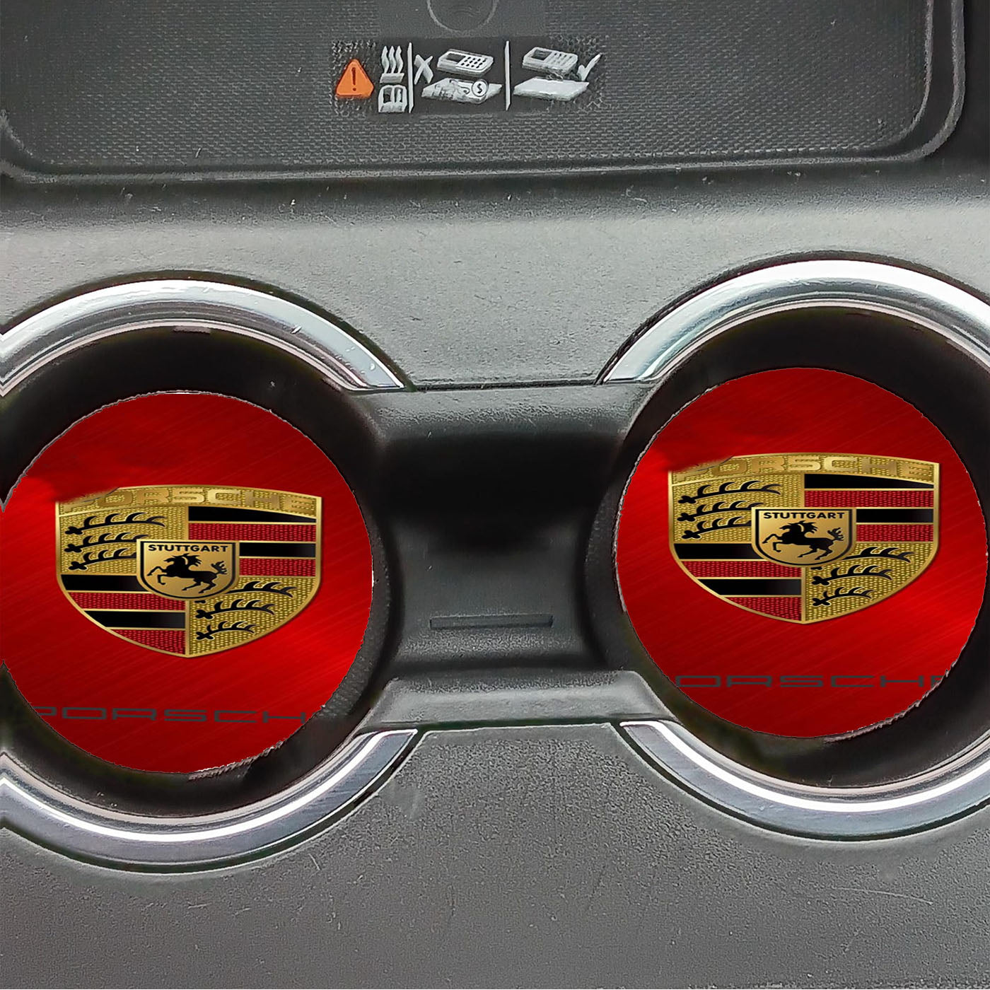 Porsche Steering Wheel Car Coasters
